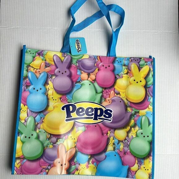 Peeps Multicolor Large Shopping Tote Bag - Picture 5 of 13